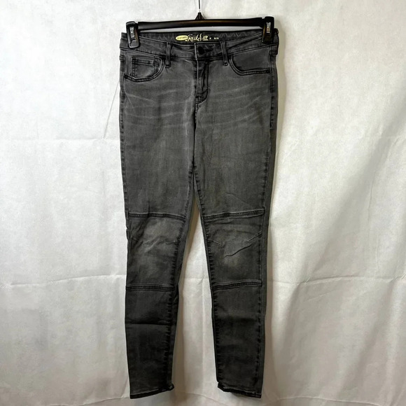 Old Navy Rockstar Moto Skinny Jean Faded Black Size 6R - Picture 12 of 12